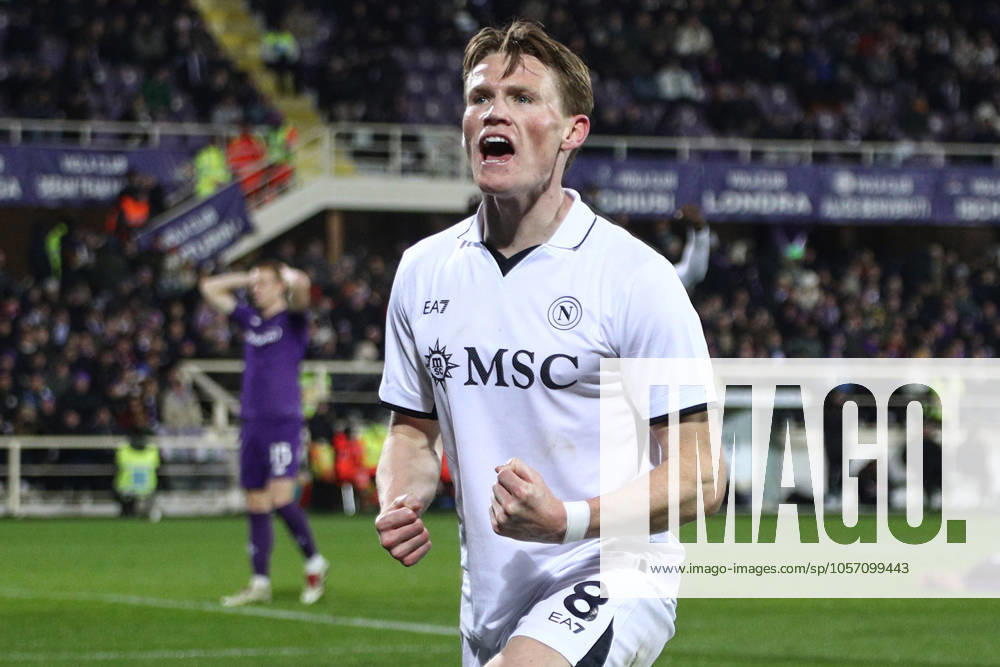 Firenze 04 01 2025 - campionato di calcio serie A Fiorentina-Napoli foto Image nella foto: esultanza gol Scott McTominay