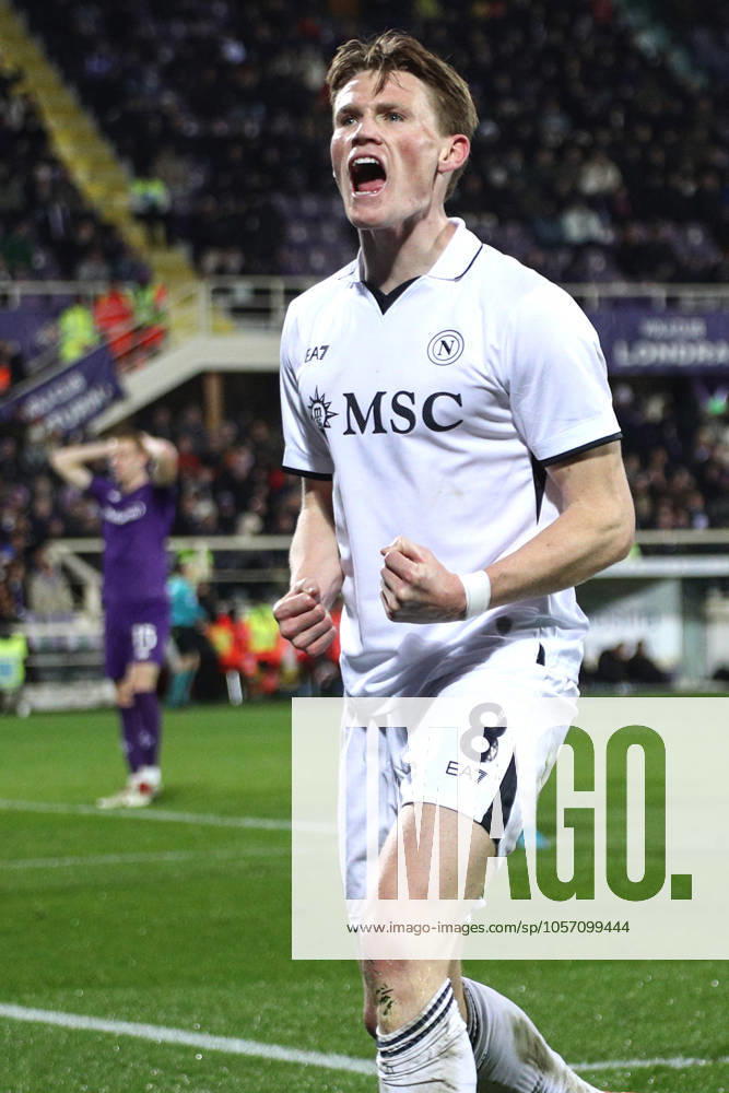 Firenze 04 01 2025 - campionato di calcio serie A Fiorentina-Napoli foto Image nella foto: esultanza gol Scott McTominay