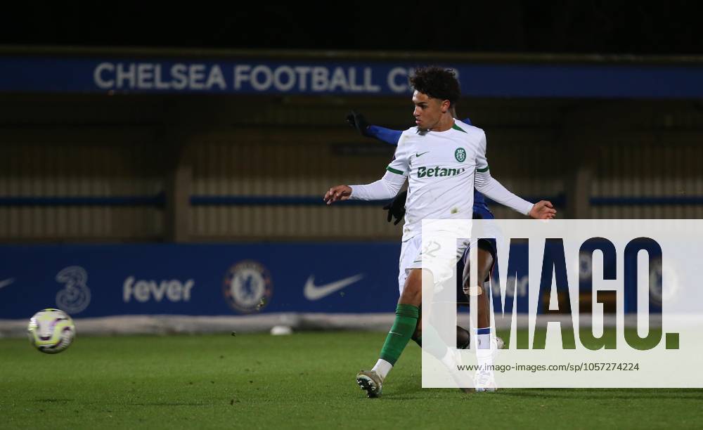 - Chelsea U21, U 21 v Sporting CP U21, Premier League International Cup, Kingsmeadow Stadium, London, UK - 7th January 2025. Daniel Weir Crystal Pix Gabriel Silva of Sporting CP U21 B scores to put Sporting CP U21 B 2-1 ahead against Chelsea U21. - Chelsea U21 v Sporting CP U21, Premier League International Cup, Kingsmeadow Stadium, London, UK - 7th January 2025. Daniel Weir Crystal Pix London Kingsmeadow Stadium UK
