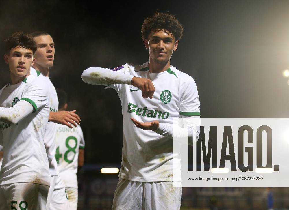 - Chelsea U21, U 21 v Sporting CP U21, Premier League International Cup, Kingsmeadow Stadium, London, UK - 7th January 2025. Daniel Weir Crystal Pix Gabriel Silva of Sporting CP U21 B goal celebration after scoring to put Sporting CP 2-1 ahead. - Chelsea U21 v Sporting CP U21, Premier League International Cup, Kingsmeadow Stadium, London, UK - 7th January 2025. Daniel Weir Crystal Pix London Kingsmeadow Stadium UK