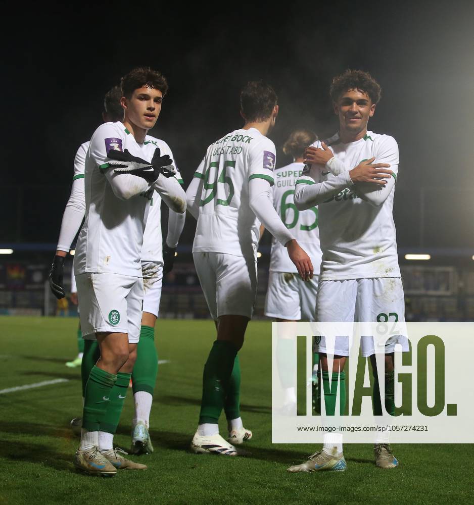 - Chelsea U21, U 21 v Sporting CP U21, Premier League International Cup, Kingsmeadow Stadium, London, UK - 7th January 2025. Daniel Weir Crystal Pix Gabriel Silva of Sporting CP U21 B goal celebration with Flavio Goncalves of Sporting CP U21 B after scoring to put Sporting CP 2-1 ahead. - Chelsea U21 v Sporting CP U21, Premier League International Cup, Kingsmeadow Stadium, London, UK - 7th January 2025. Daniel Weir Crystal Pix London Kingsmeadow Stadium UK