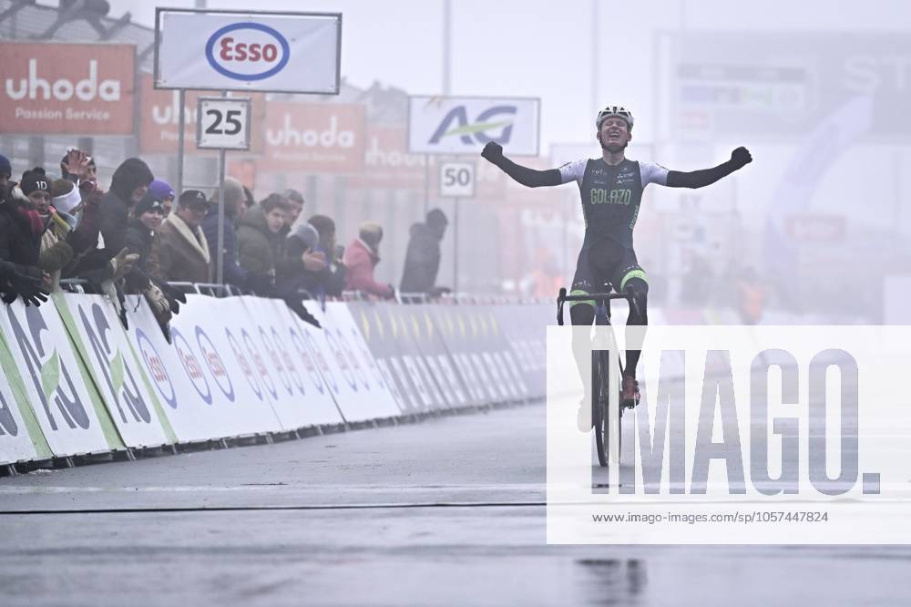 Belgian championship Cyclocross Zolder - day 1 ZOLDER, BELGIUM - JANUARY 11 : Arthur van den Boer belgian Champion during the Junior Race of the 2025 Belgian Championships cyclocross in Zolder, Belgium, 11 01 2025 Zolder Belgium