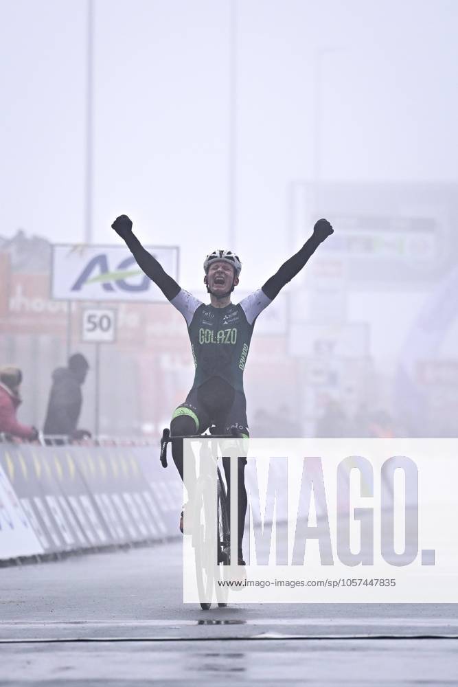 Belgian championship Cyclocross Zolder - day 1 ZOLDER, BELGIUM - JANUARY 11 : Arthur van den Boer belgian Champion during the Junior Race of the 2025 Belgian Championships cyclocross in Zolder, Belgium, 11 01 2025 Zolder Belgium