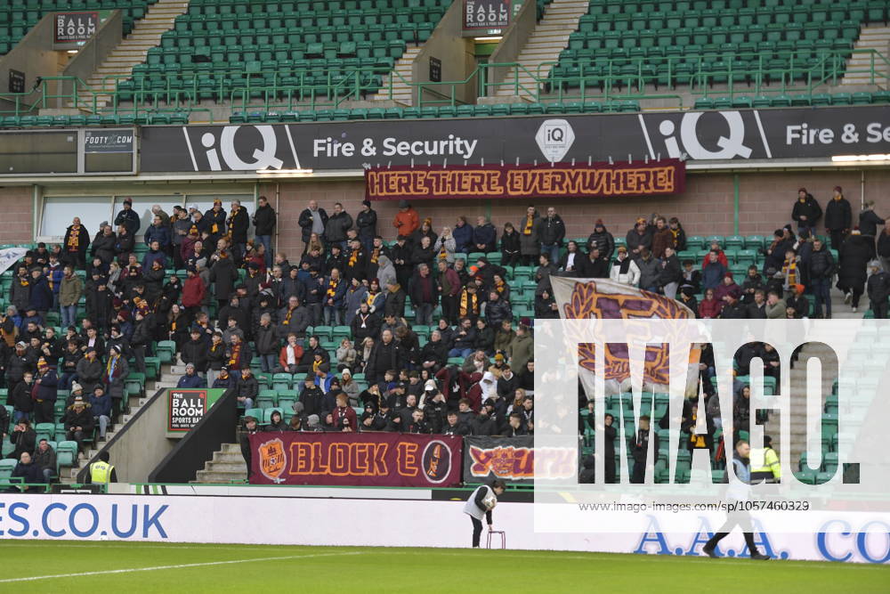 Hibernian v Motherwell William Hill Premiership Fans of Motherwell during the William Hill Premiership match at Easter Road, Edinburgh UK Newspapers OUT