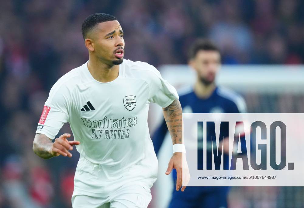 Gabriel Jesus of Arsenal Arsenal v Manchester United, ManU Emirates FA Cup, Third Round, Football, Emirates Stadium, London, UK - 12 Jan 2025