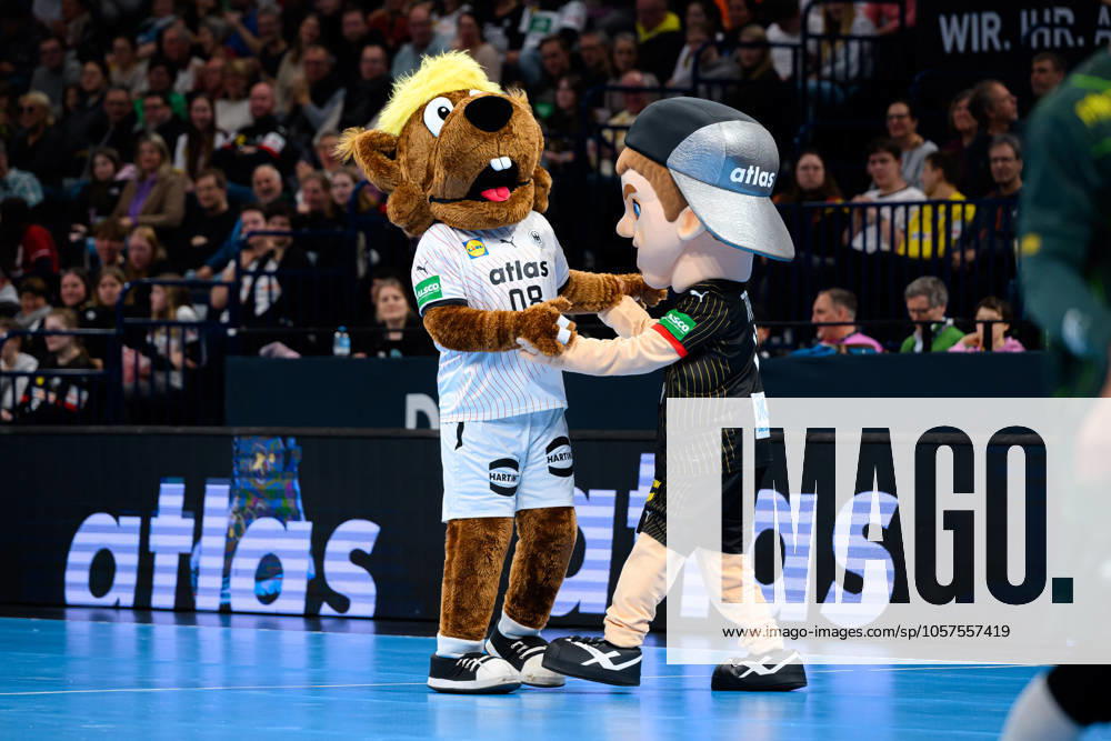Hamburg: Handball Länderspiel - Vorbereitung WM - Deutschland - Brasilien Hanniball Maskottchen Hamburg Barlays Arena Deutschland