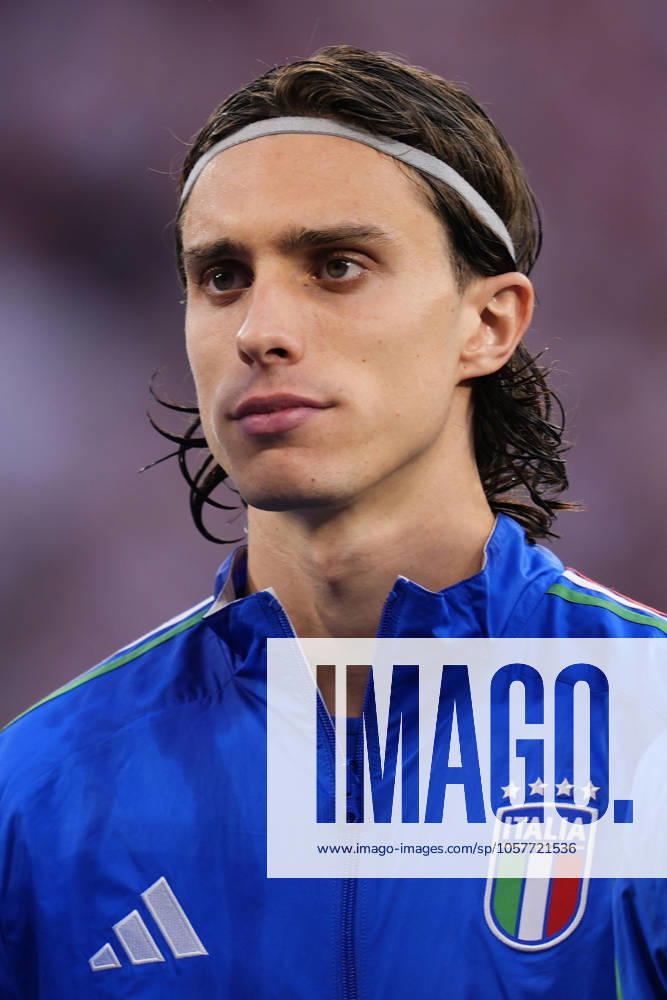 Italys Riccardo Calafiori during the Euro 2024 soccer match between Croatia and Italy at the Leipzig stadium, Lipsia, Germany - Monday 24, June , 2024. - Soccer .