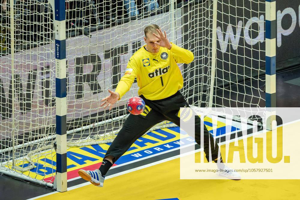 Handball Herning 19.01.2025 IHF Handball World Championship, WM, Weltmeisterschaft Vorrunde Deutschland (GER) - Tschechien (CZE) David Späth (Deutschland, TW, No.01) Spaeth Spath