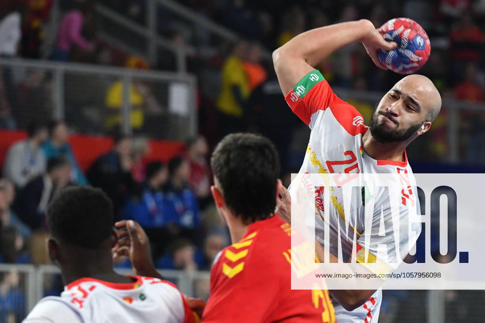 IHF Men Handball World Championship, WM, Weltmeisterschaft North Macedonia v Guinea Jordan Florent Pitre of Guinea shoots the ball during the 2025 IHF Men s Handball World Championship Group D Round 3 match between North Macedonia and Guinea at Arena Varazdin on January 19, 2025 in Varazdin, Croatia. VjeranxZganecxRogulja PIXSELL