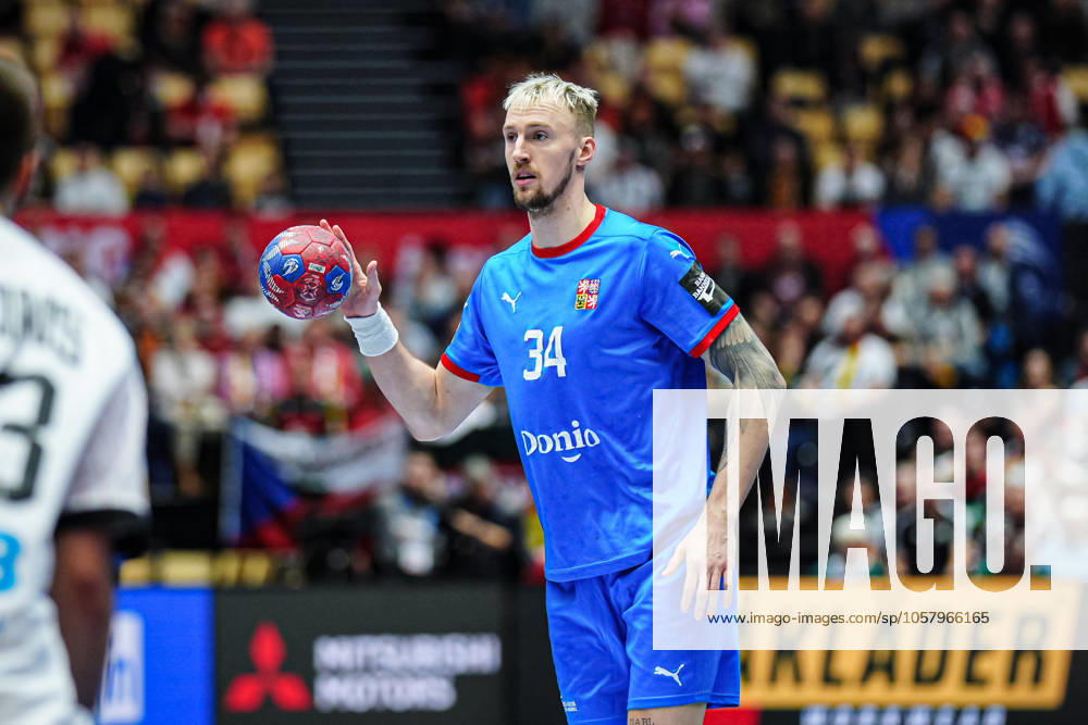 Dominik Solak (Tschechien, 34) DEN, Deutschland vs. Tschechien, Handball, IHF Weltmeisterschaft 2025, Gruppe A, Spieltag 3, 19.01.2025 DEN, Deutschland vs. Tschechien, Handball, IHF Weltmeisterschaft 2025, Gruppe A, Spieltag 3, 19.01.2025 Herning
