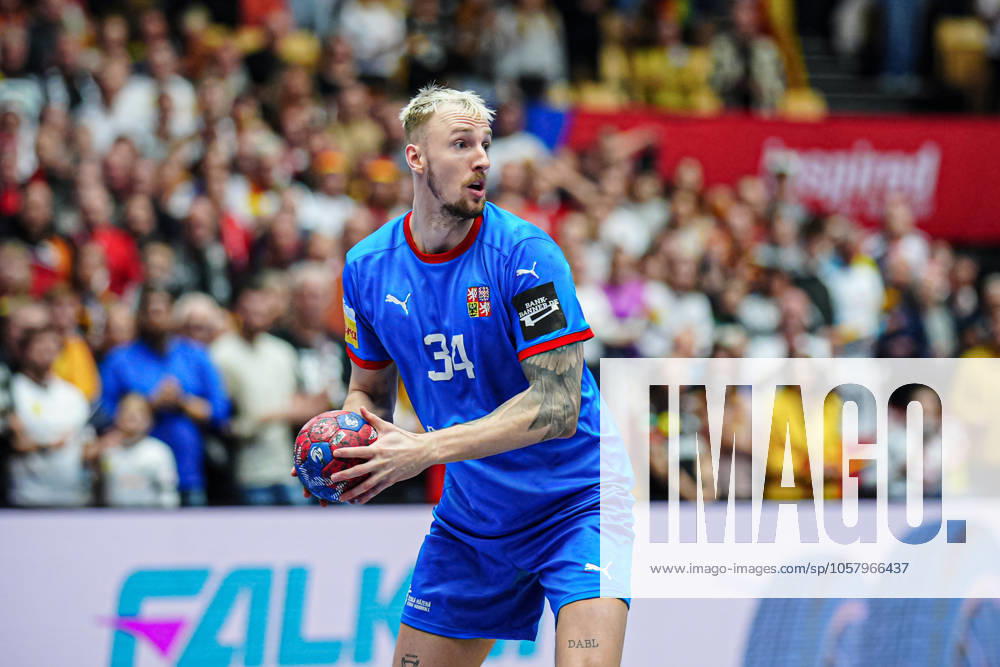 Dominik Solak (Tschechien, 34) DEN, Deutschland vs. Tschechien, Handball, IHF Weltmeisterschaft 2025, Gruppe A, Spieltag 3, 19.01.2025 DEN, Deutschland vs. Tschechien, Handball, IHF Weltmeisterschaft 2025, Gruppe A, Spieltag 3, 19.01.2025 Herning