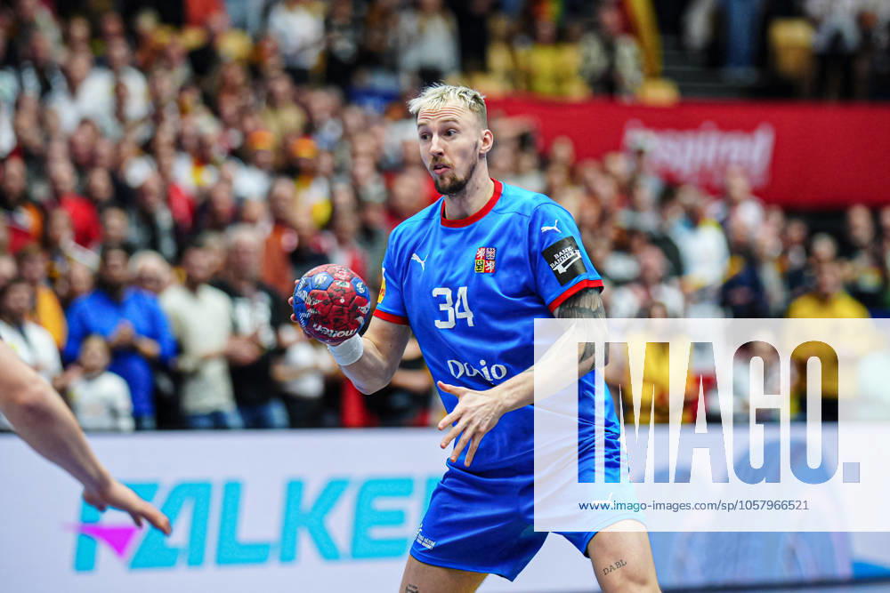 Dominik Solak (Tschechien, 34) DEN, Deutschland vs. Tschechien, Handball, IHF Weltmeisterschaft 2025, Gruppe A, Spieltag 3, 19.01.2025 DEN, Deutschland vs. Tschechien, Handball, IHF Weltmeisterschaft 2025, Gruppe A, Spieltag 3, 19.01.2025 Herning