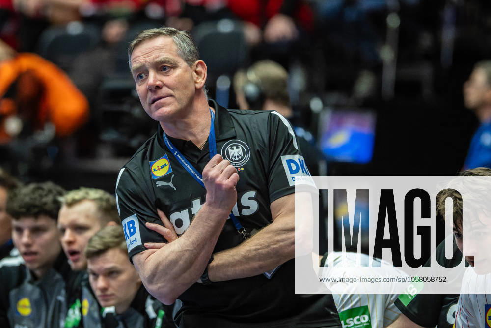 Handball Herning 23.01.2025 IHF Handball World Championship, WM, Weltmeisterschaft Hauptrunde Italien (ITA) - Deutschland (GER) Alfred Gislason (Deutschland, Trainer)