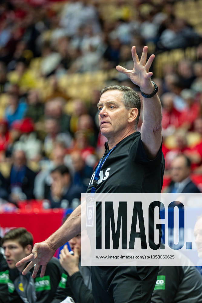 Handball Herning 23.01.2025 IHF Handball World Championship, WM, Weltmeisterschaft Hauptrunde Italien (ITA) - Deutschland (GER) Alfred Gislason (Deutschland, Trainer)