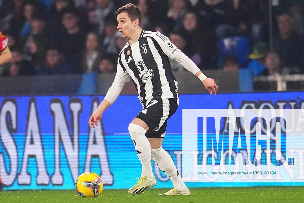 Francisco Conceição of JUVENTUS FC during the Serie A match between SSC Napoli and Juventus FC at Stadio Diego Armando Maradona on January 25, 2025 in Naples, Italy
