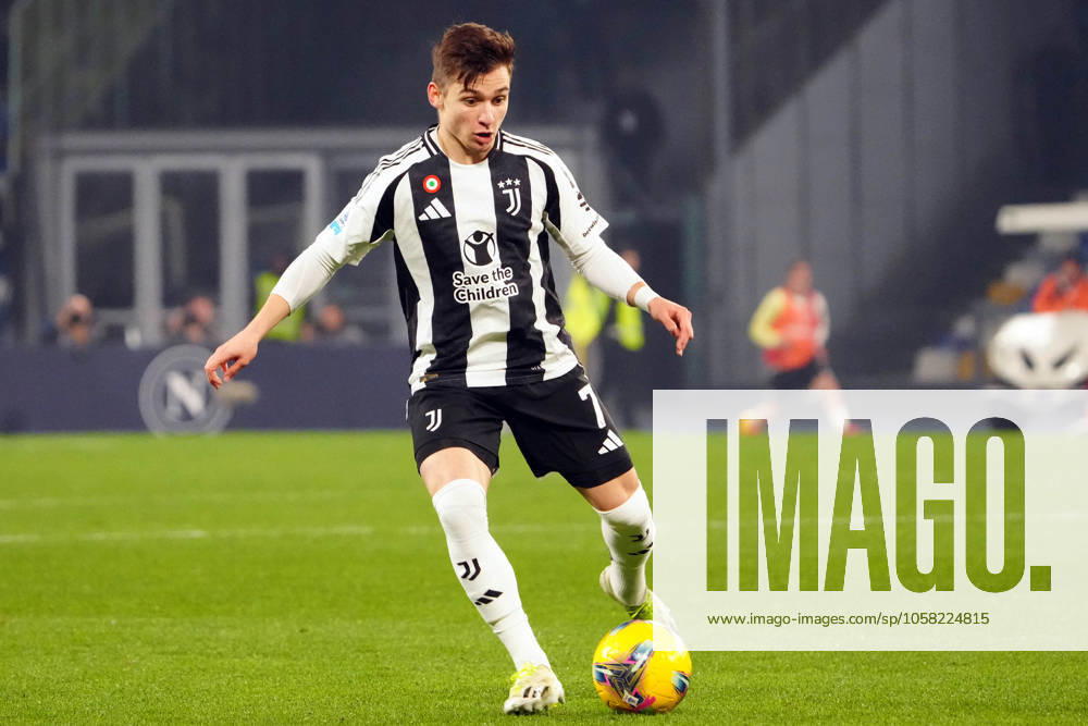 Francisco Conceição of JUVENTUS FC during the Serie A match between SSC Napoli and Juventus FC at Stadio Diego Armando Maradona on January 25, 2025 in Naples, Italy