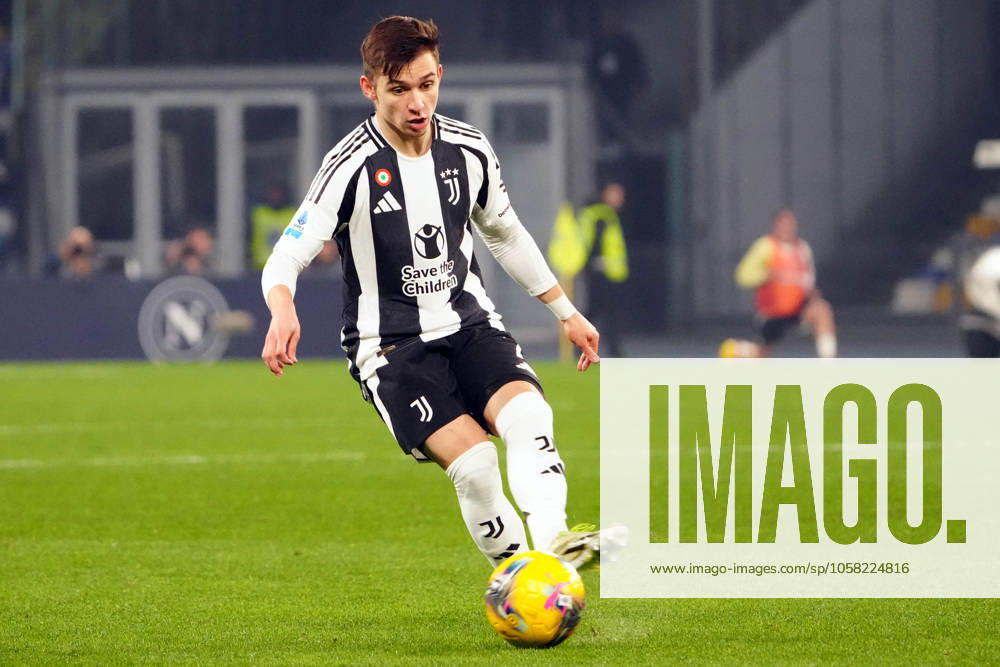 Francisco Conceição of JUVENTUS FC during the Serie A match between SSC Napoli and Juventus FC at Stadio Diego Armando Maradona on January 25, 2025 in Naples, Italy
