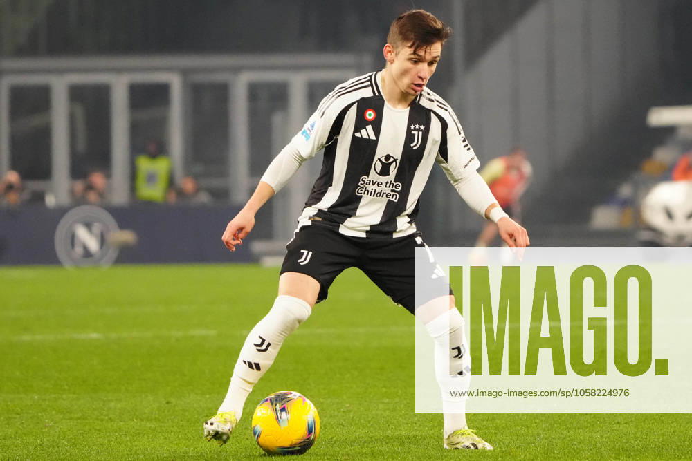 Francisco Conceição of JUVENTUS FC during the Serie A match between SSC Napoli and Juventus FC at Stadio Diego Armando Maradona on January 25, 2025 in Naples, Italy