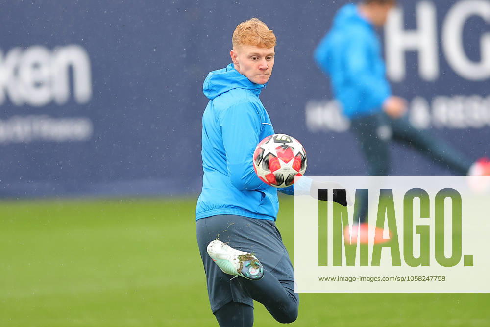 RB Leipzig - Training Champions League Leipzig, 28.01.2025, RBL Trainingszentrum, UEFA Champions League, RB LEIPZIG Abschlusstraining vorm morgigen Spiel bei Sturm Graz , Im Bild: Nicolas Seiwald , Nur zur redaktionellen Nutzung. Editorial use only. ,