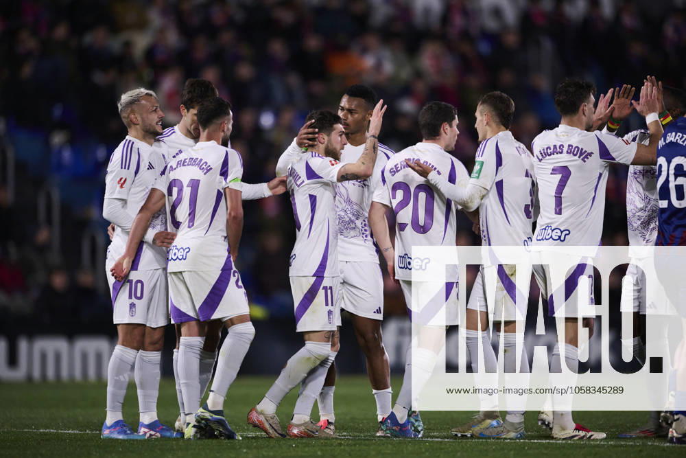 LaLiga Hypermotion, Spain, CD Eldense v Granada CF ELDA, SPAIN - JANUARY 31: Georgiy Tsitaishvili Right Winger of Granada CF celebrates after scoring his team s second goal during the LaLiga Hypermotion match between CD Eldense and Granada CF at Nuevo Pepico Amat Stadium on January 31, 2025 in Elda, Spain. (Photo by Francisco Macia Photo Players Images Magara Press) Elda Nuevo Pepico Amat Stadium Spain
