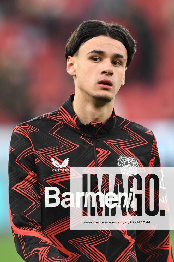 Kerim-Sam Alajbegovic ( Bayer 04 Leverkusen ). GER, Bayer 04 Leverkusen vs TSG 1899 Hoffenheim, Fussball, Bundesliga, 20. Spieltag, Spielzeit 2024 2025, 02.02.2025 DFL REGULATIONS PROHIBIT ANY USE OF PHOTOGRAPHS AS IMAGE SEQUENCES AND OR QUASI-VIDEO GER, Bayer 04 Leverkusen vs TSG 1899 Hoffenheim, Fussball, Bundesliga, 20. Spieltag, Spielzeit 2024 2025, 02.02.2025 Leverkusen