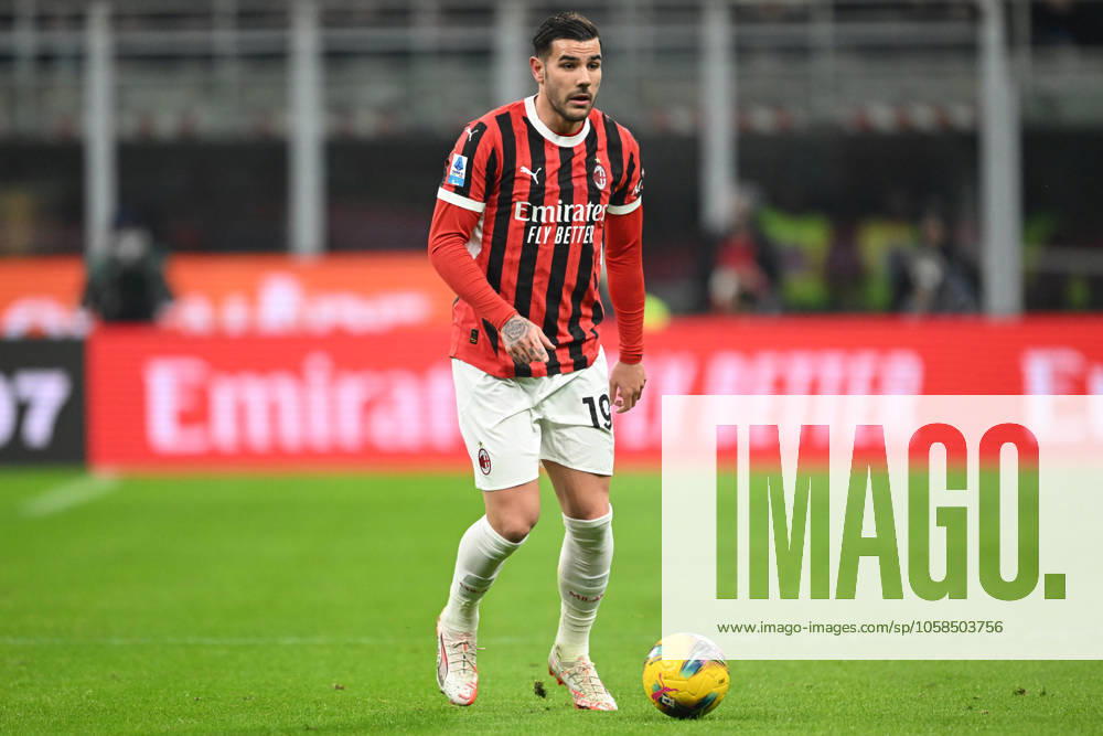 AC Milan vs Inter FC Internazionale Serie A match at Giuseppe Meazza San Siro Stadium Theo Hernández of AC Milan in action during the Italian Serie A football match between AC Milan and FC Inter on February 2, 2025 at Giuseppe Meazza San Siro Siro stadium in Milan, Italy Italy