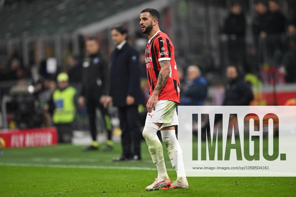 AC Milan vs Inter FC Internazionale Serie A match at Giuseppe Meazza San Siro Stadium Kyle Walker of AC Milan in action during the Italian Serie A football match between AC Milan and FC Inter on February 2, 2025 at Giuseppe Meazza San Siro Siro stadium in Milan, Italy Italy