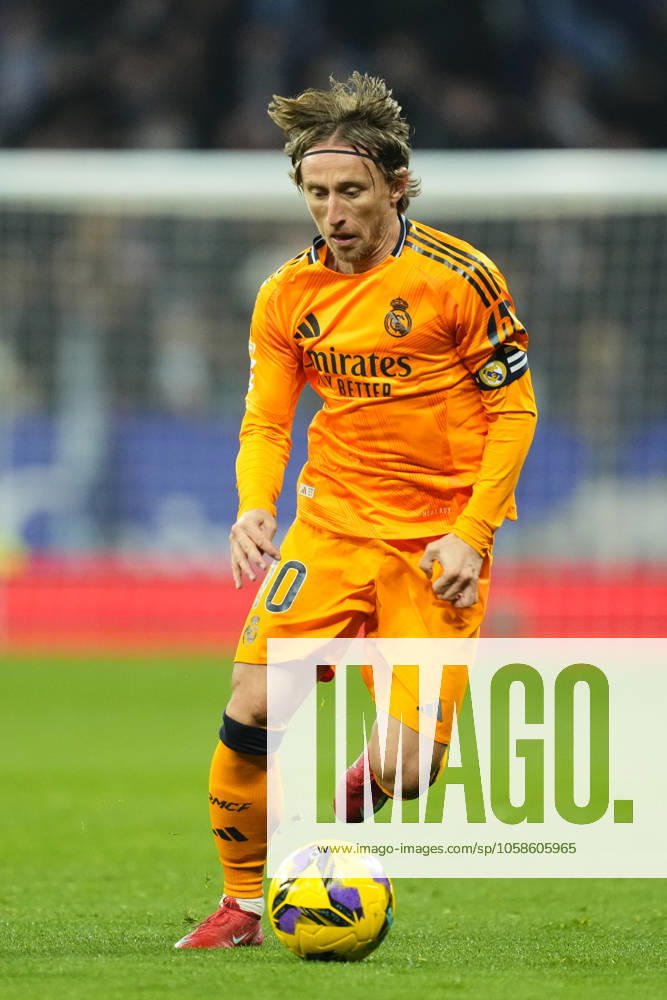 RCD Espanyol de Barcelona v Real Madrid CF - La Liga EA Sports Luka Modric central midfield of Real Madrid and Croatia during the LaLiga match between RCD Espanyol de Barcelona and Real Madrid CF at RCDE Stadium on February 1, 2025 in Barcelona, Spain. Barcelona Spain