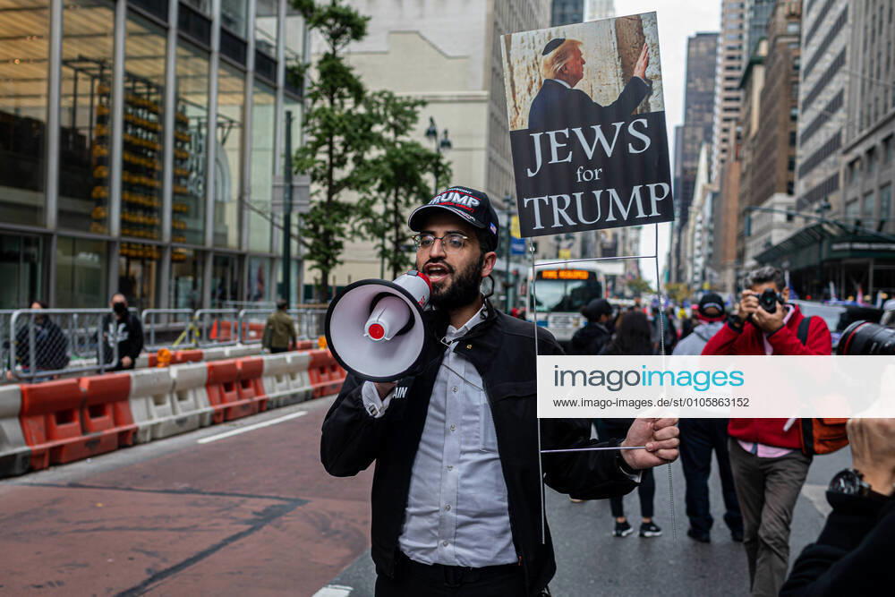 Divided Americans Clash in NYC On October 25, 2020, supporters of President Trump, including Jews for Trump, Proud Boys, and QAnon conspiracists, staged a rally in front of Trump Tower and then marched through midtown and into Times Square. Antifascist counter-protesters hurled insults and objects like paint-filled bottles and eggs along the route. There were at least 4 arrests. Manhattan New York United States