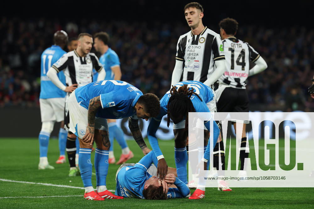 Napoli s Scott McTominay during the Serie A soccer match between SSC Neapel - Juventus Turin at the Diego Armando Maradona Stadium in Naples, southern italy - Sunday , February 09 , 2025. - Soccer .