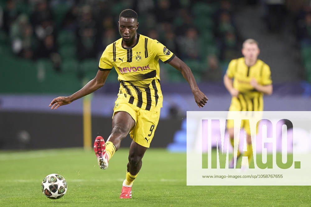 Sporting Clube de Portugal v Borussia Dortmund - UEFA Champions League 2024 25 League Knockout Play-off First Leg Serhou Guirassy of Borussia Dortmund is in action during the UEFA Champions League Knockout phase play-offs 1st leg match between Sporting CP and Borussia Dortmund at Jose Alvalade Stadium in Lisbon, Portugal, on February 11, 2025. Lisbon, Portugal Lisbon Portugal