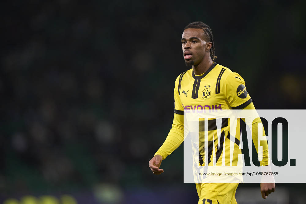 Sporting Clube de Portugal v Borussia Dortmund - UEFA Champions League 2024 25 League Knockout Play-off First Leg Carney Chukwuemeka of Borussia Dortmund looks on during the UEFA Champions League Knockout phase play-offs 1st leg match between Sporting CP and Borussia Dortmund at Jose Alvalade Stadium in Lisbon, Portugal, on February 11, 2025. Lisbon, Portugal Lisbon Portugal