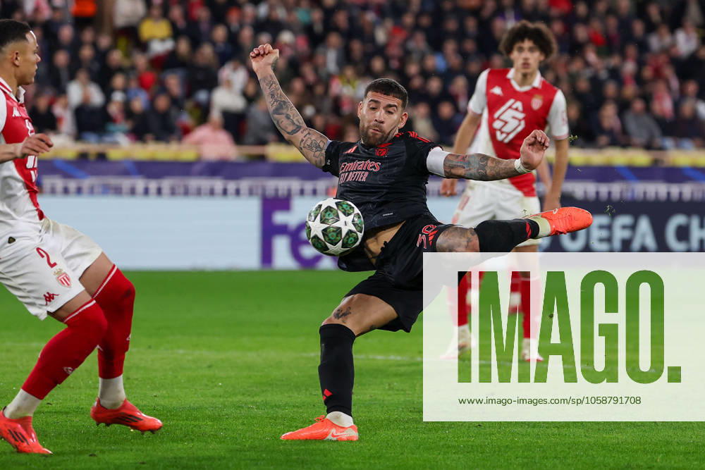 Monaco on February 12, 2025 Uefa Champions League Knockout phase play-offs, 1st leg AS Monaco - SL Benfica, Nicolas Otamendi (S.L.Benfica) in aktion, in action,