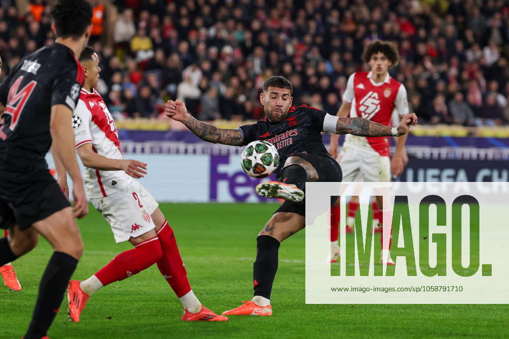 Monaco on February 12, 2025 Uefa Champions League Knockout phase play-offs, 1st leg AS Monaco - SL Benfica, Nicolas Otamendi (S.L.Benfica) in aktion, in action,