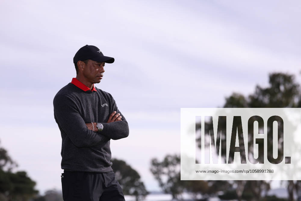 Tournament host TIGER WOODS looks on during trophy ceremony of the 2025 Genesis Invitational at Torrey Pines Golf Course in La Jolla, California. La Jolla USA - ZUMAt158 20250216_zsp_t158_089