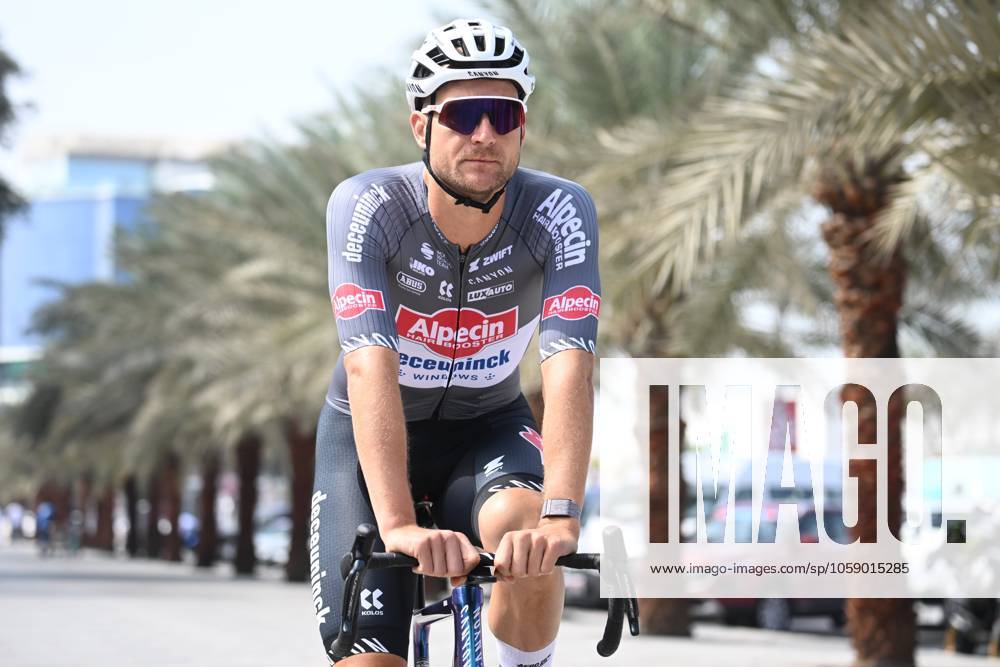 UAE Tour 2025 - Stage 3 JEBEL JAIS, UNITED ARAB EMIRATES - FEBRUARY 19 : Rickaert Jonas (BEL) of Alpecin-Deceuninck pictured during Stage 3 of the UAE Tour 2025 cycling race with start in Ras Al Khaimah and finish in Jebel Jais (181km) on February 19, 2025 in Jebel Jais, United Arab Emirates, 19 02 2025 Jebel Jais United Arab Emirates