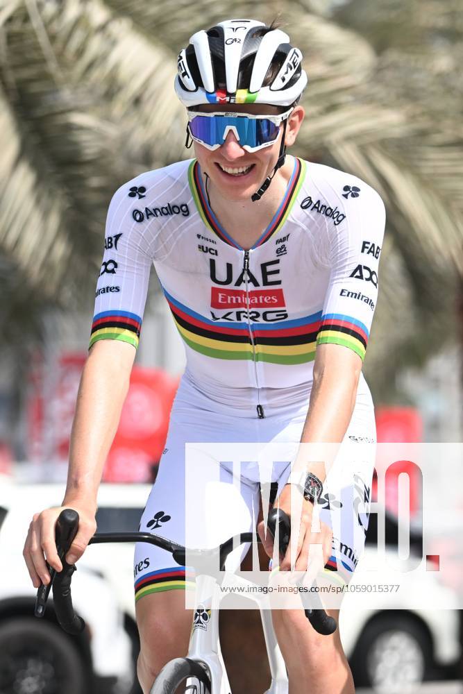 UAE Tour 2025 - Stage 3 JEBEL JAIS, UNITED ARAB EMIRATES - FEBRUARY 19 : Pogacar Tadej (SLO) of UAE Team Emirates pictured during Stage 3 of the UAE Tour 2025 cycling race with start in Ras Al Khaimah and finish in Jebel Jais (181km) on February 19, 2025 in Jebel Jais, United Arab Emirates, 19 02 2025 Jebel Jais United Arab Emirates