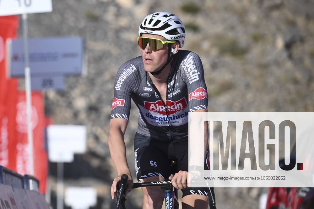 UAE Tour 2025 - Stage 3 JEBEL JAIS, UNITED ARAB EMIRATES - FEBRUARY 19 : Kielich Timo (BEL) of Alpecin-Deceuninck during Stage 3 of the UAE Tour 2025 cycling race with start in Ras Al Khaimah and finish in Jebel Jais (181km) on February 19, 2025 in Jebel Jais, United Arab Emirates, 19 02 2025 Jebel Jais United Arab Emirates