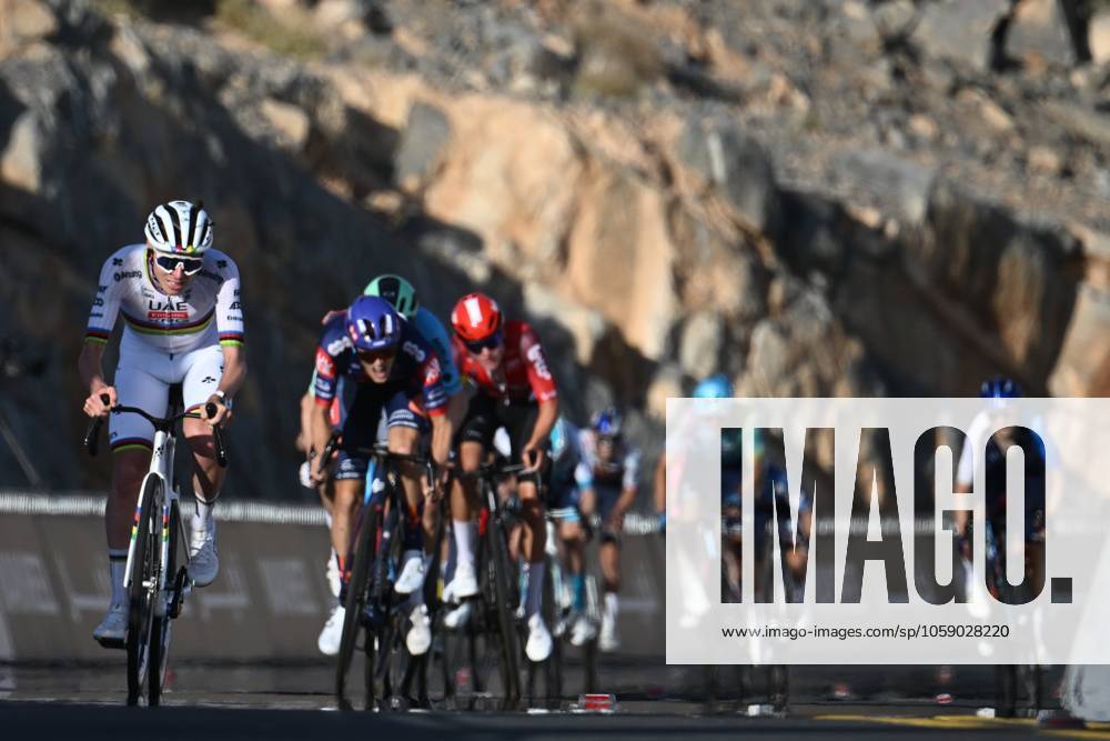 UAE Tour 2025 - Stage 3 JEBEL JAIS, UNITED ARAB EMIRATES - FEBRUARY 19 : Pogacar Tadej (SLO) of UAE Team Emirates in action during Stage 3 of the UAE Tour 2025 cycling race with start in Ras Al Khaimah and finish in Jebel Jais (181km) on February 19, 2025 in Jebel Jais, United Arab Emirates, 19 02 2025 Jebel Jais United Arab Emirates