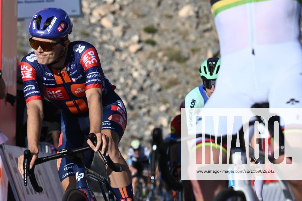 UAE Tour 2025 - Stage 3 JEBEL JAIS, UNITED ARAB EMIRATES - FEBRUARY 19 : Onley Edgar Oscar of Team Picnic PostNL (GBR) in action during Stage 3 of the UAE Tour 2025 cycling race with start in Ras Al Khaimah and finish in Jebel Jais (181km) on February 19, 2025 in Jebel Jais, United Arab Emirates, 19 02 2025 Jebel Jais United Arab Emirates