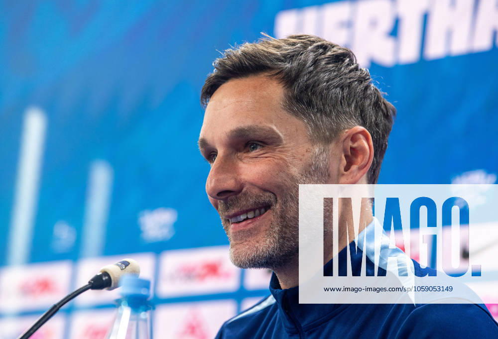 Fussball, Herren, Saison 2024 25, 2. Bundesliga, Hertha BSC, Pressekonferenz zum bevorstehenden Spiel gegen den 1. FC Nürnberg, im Bild: Trainer Stefan Leitl (Hertha BSC), 20.02. 2025,