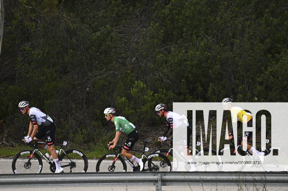 2025 Volta Algarve cycling race - Stage 3 TAVIRA, PORTUGAL - FEBRUARY 21 : Politt Nils (GER) of UAE Team Emirates, Almeida Joao (POR) of UAE Team Emirates, Grosschartner Felix (AUT) of UAE Team Emirates, Christen Jan (SUI) of UAE Team Emirates during stage 3 of the 51th edition of the Volta Algarve cycling race, with start in Vila Real Santo Antonio and finish in Tavira on February 21, 2025 in Tavira, Portugal, 21 02 2025 ( Motordriver Kenny Verfaillie - Tavira Portugal