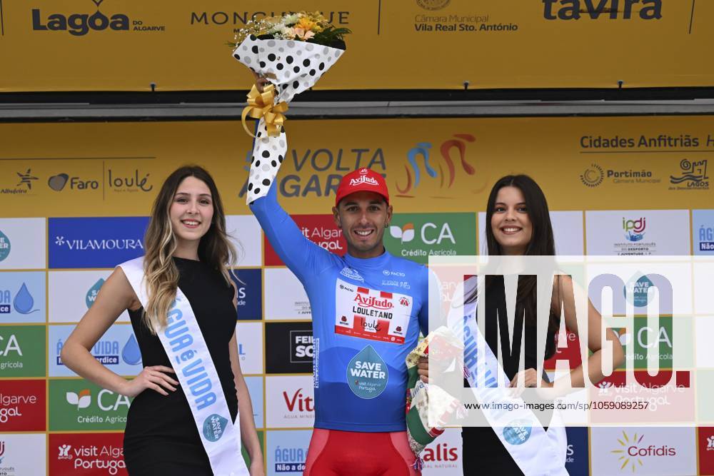 2025 Volta Algarve cycling race - Stage 3 TAVIRA, PORTUGAL - FEBRUARY 21 : Tivani Nicolas (BEL) of Aviludo-Louletano-Loule pictured during the podium ceremony of stage 3 of the 51th edition of the Volta Algarve cycling race, with start in Vila Real Santo Antonio and finish in Tavira on February 21, 2025 in Tavira, Portugal, 21 02 2025 ( Motordriver Kenny Verfaillie - Tavira Portugal