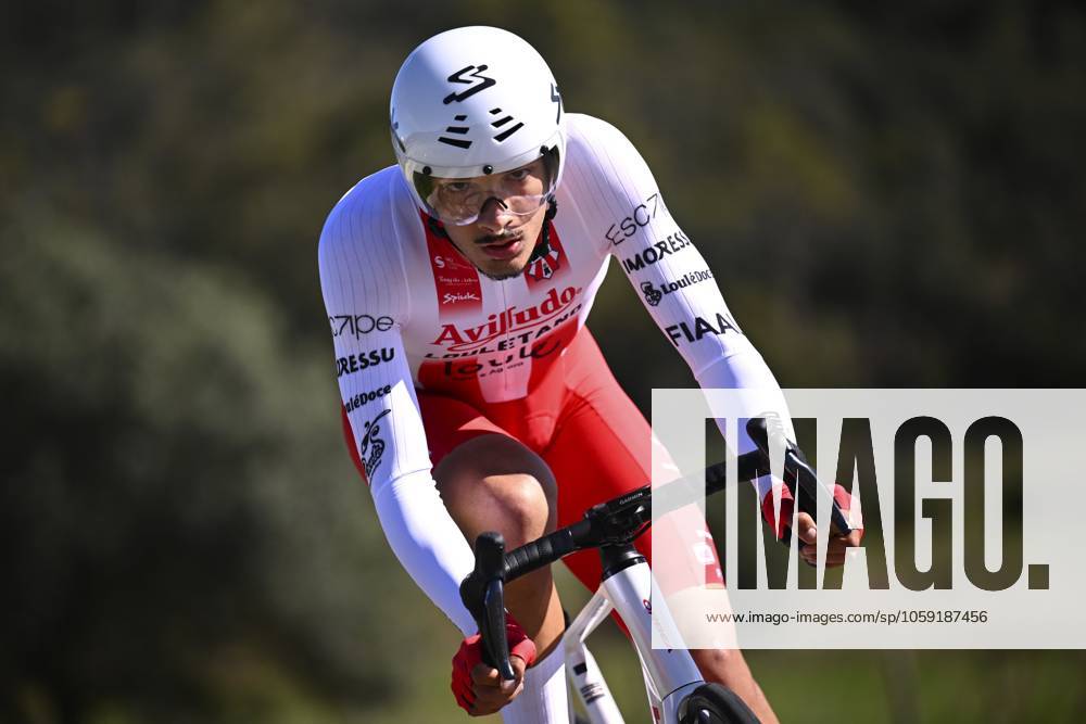 2025 Volta Algarve cycling race - Stage 5 MALHAO, PORTUGAL - FEBRUARY 23 : Leal Claudio (POR) of Aviludo-Louletano-Loule during stage 5, an individual time trial, of the 51th edition of the Volta Algarve cycling race, with start in Salir and finish in Malhao on February 23, 2025 in Malhao, Portugal, 23 02 2025 ( Motordriver Kenny Verfaillie - Malhao Portugal
