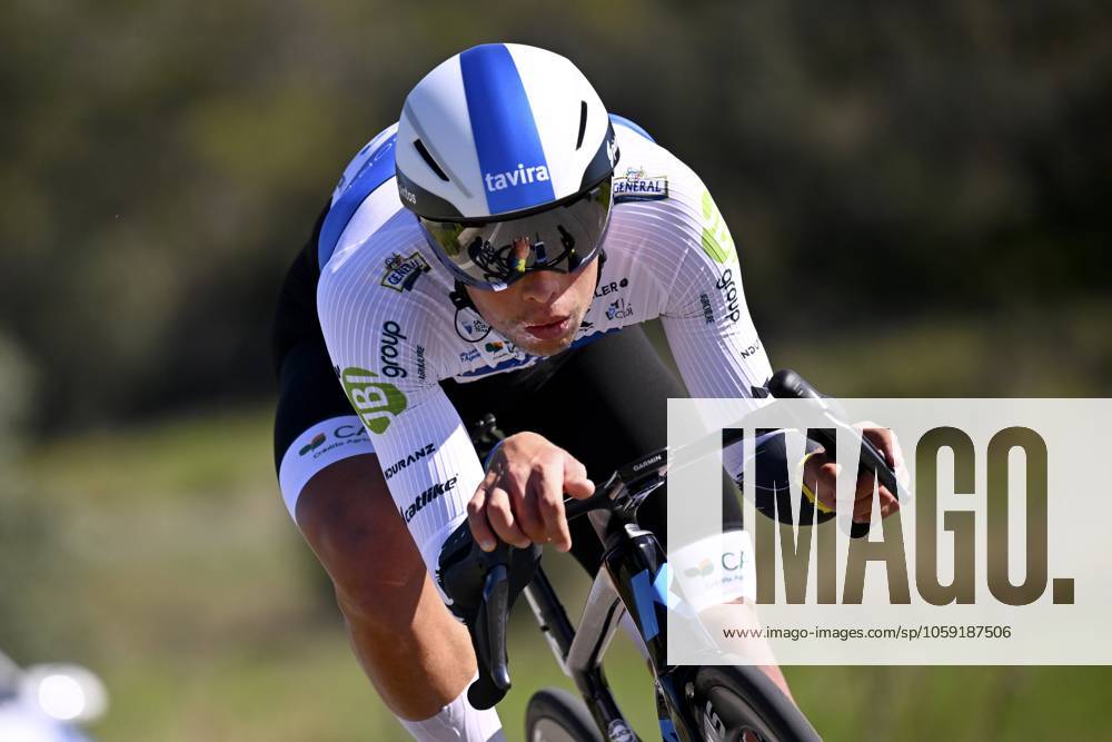 2025 Volta Algarve cycling race - Stage 5 MALHAO, PORTUGAL - FEBRUARY 23 : Salgueiro Carlos (POR) of AP Hotels & Resorts Tavira SC Farense during stage 5, an individual time trial, of the 51th edition of the Volta Algarve cycling race, with start in Salir and finish in Malhao on February 23, 2025 in Malhao, Portugal, 23 02 2025 ( Motordriver Kenny Verfaillie - Malhao Portugal