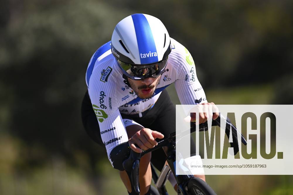2025 Volta Algarve cycling race - Stage 5 MALHAO, PORTUGAL - FEBRUARY 23 : Campos Francisco (POR) of AP Hotels & Resorts Tavira SC Farense during stage 5, an individual time trial, of the 51th edition of the Volta Algarve cycling race, with start in Salir and finish in Malhao on February 23, 2025 in Malhao, Portugal, 23 02 2025 ( Motordriver Kenny Verfaillie - Malhao Portugal