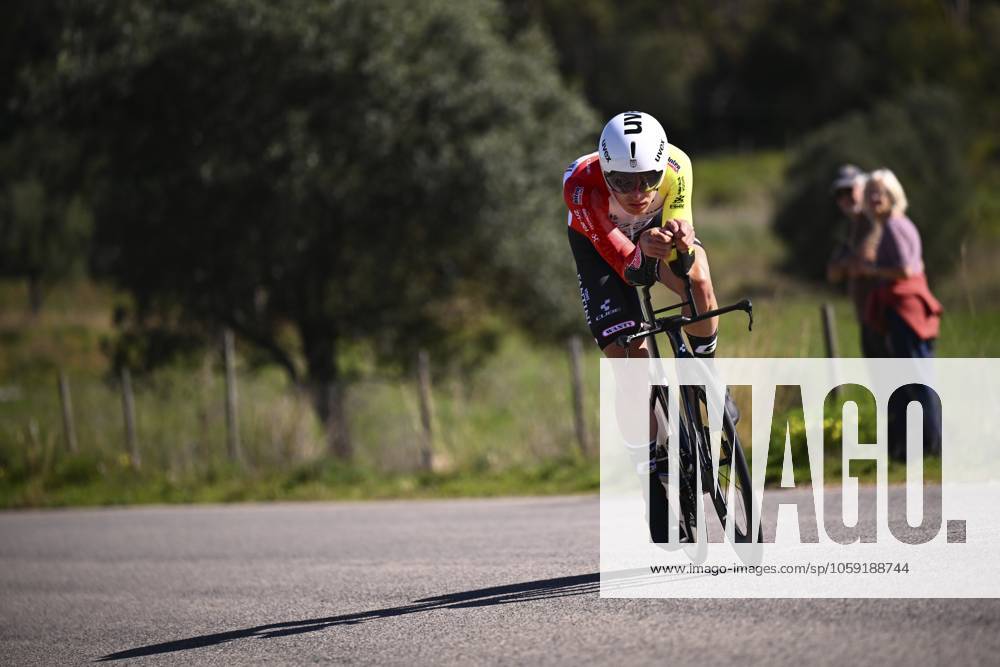 2025 Volta Algarve cycling race - Stage 5 MALHAO, PORTUGAL - FEBRUARY 23 : Kamp Alexander (GER) of Intermarche - Wanty during stage 5, an individual time trial, of the 51th edition of the Volta Algarve cycling race, with start in Salir and finish in Malhao on February 23, 2025 in Malhao, Portugal, 23 02 2025 ( Motordriver Kenny Verfaillie - Malhao Portugal