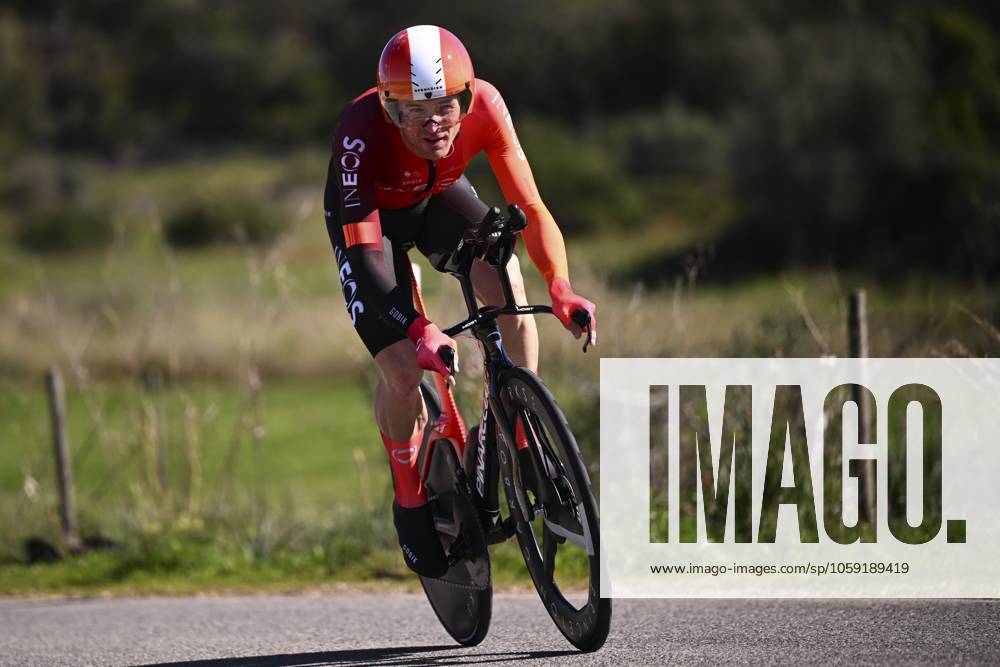 2025 Volta Algarve cycling race - Stage 5 MALHAO, PORTUGAL - FEBRUARY 23 : Puccio Salvatore (ITA) of Ineos Grenadiers during stage 5, an individual time trial, of the 51th edition of the Volta Algarve cycling race, with start in Salir and finish in Malhao on February 23, 2025 in Malhao, Portugal, 23 02 2025 ( Motordriver Kenny Verfaillie - Malhao Portugal