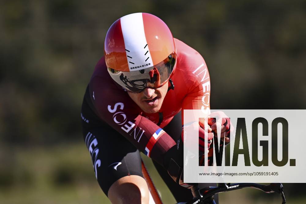 2025 Volta Algarve cycling race - Stage 5 MALHAO, PORTUGAL - FEBRUARY 23 : Thomas Geraint (GBR) of Ineos Grenadiers during stage 5, an individual time trial, of the 51th edition of the Volta Algarve cycling race, with start in Salir and finish in Malhao on February 23, 2025 in Malhao, Portugal, 23 02 2025 ( Motordriver Kenny Verfaillie - Malhao Portugal
