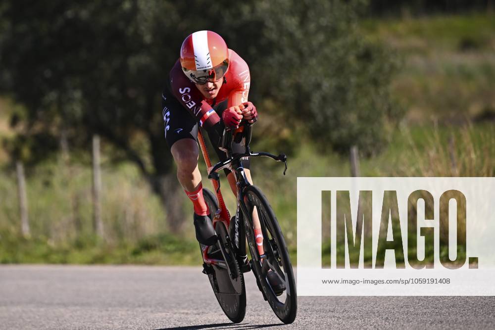 2025 Volta Algarve cycling race - Stage 5 MALHAO, PORTUGAL - FEBRUARY 23 : Thomas Geraint (GBR) of Ineos Grenadiers during stage 5, an individual time trial, of the 51th edition of the Volta Algarve cycling race, with start in Salir and finish in Malhao on February 23, 2025 in Malhao, Portugal, 23 02 2025 ( Motordriver Kenny Verfaillie - Malhao Portugal